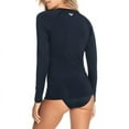 thumbnail image 3 of Juniors' Essentials Zip Rash Guard Black S, 3 of 3
