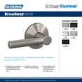 thumbnail image 7 of Schlage Fc21-Brw-Col Custom Broadway Passage & Privacy Door Lever Set - Black, 7 of 7