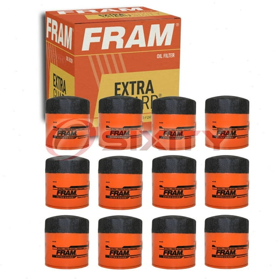 12 pc FRAM PH2 Extra Guard Engine Oil Filters for 1789MP L-2862 L30255 LF361 Oil Change Lubricant Filters