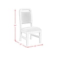 thumbnail image 6 of Woodridge  Dining Side Chair with Grey Fabric in Black with Grain (2 Per Carton), 6 of 8
