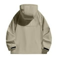 thumbnail image 4 of Mens Big &Tall Jackets Plus Size M-6XL with Hood Pockets Waterproof Windbreaker Rain Coats Casual Zip-Up Lightweight Hiking Outerwear Jacket, 4 of 4