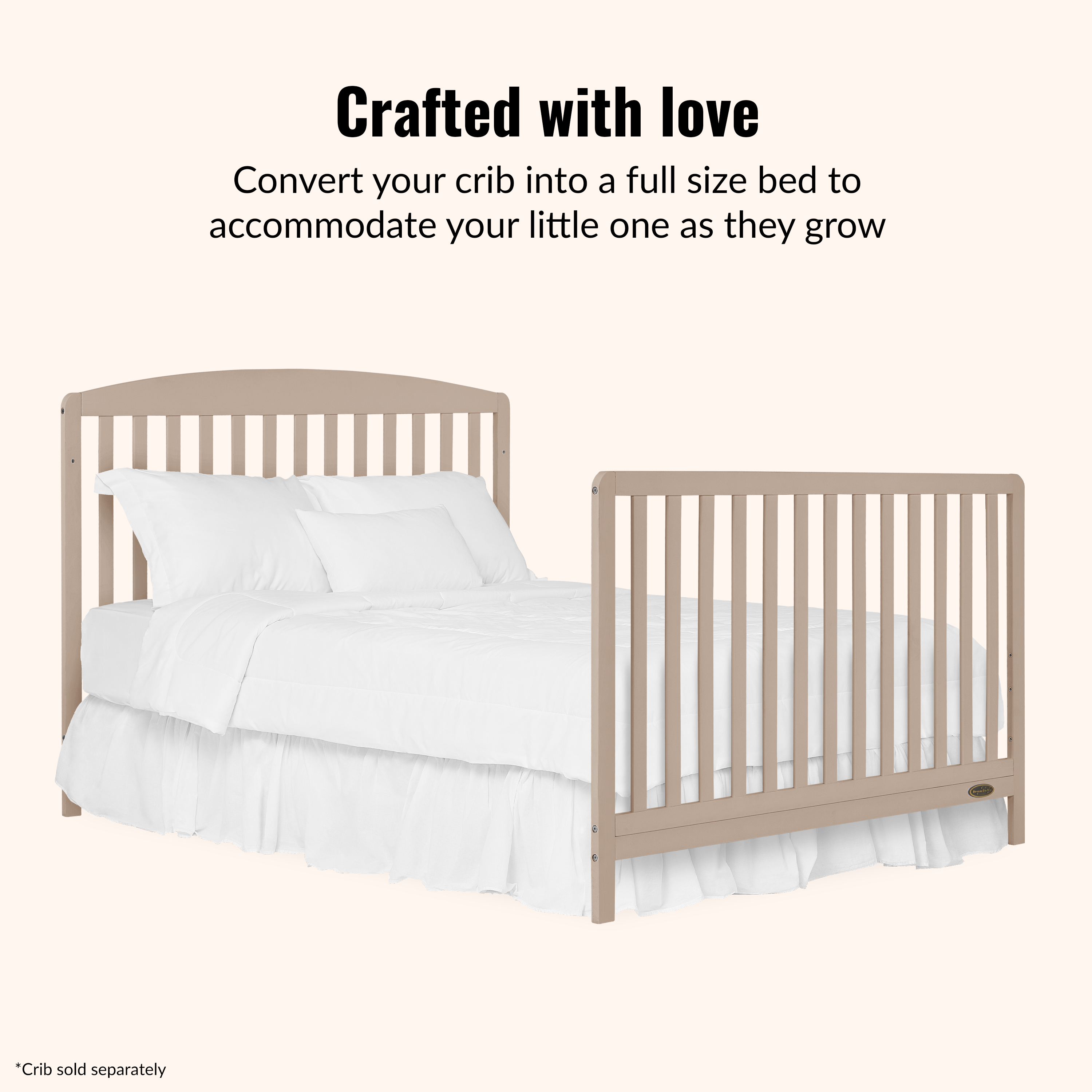Dream On Me Universal Bed Rail, Almond Butter