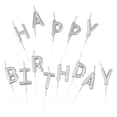 thumbnail image 2 of Velas de , selecciones, letras, adorno para tartas, Plata Yuyangstore Velas de feliz cumpleaños, 2 of 8