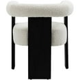 thumbnail image 3 of Meridian Furniture Barrel Dining Chair, Cream (Set of 1), 3 of 7