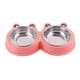 thumbnail image 1 of Comedero elevado para perros con dos cuencos de acero inoxidable para perros pequeños. rojo, 1 of 9
