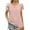 Pink, variant on Womens Toos V Neck Tees for Women Short Sleeve Shirt Women Items Under 5 Dollars