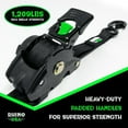 thumbnail image 4 of Rhino USA 1in x 10ft Retractable Ratchet Straps, 2 Pack – 403lbs Load Limit, 6lbs Total Weight, 4 of 6