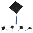 thumbnail image 4 of MasteelfCA Master Graduation Hat with Loop Tassel Student Square College Academic Dress Accessory, 4 of 4