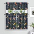 thumbnail image 2 of Kitchen Curtains 36 Inch Short - 3 Panel Set with Cute Cat Paw Pattern, Rod Pocket Window Curtain, 100% Polyester for Pet Lovers Farmhouse, Cafe, Kitchen, Bedroom, Easy Wash, 2 of 6