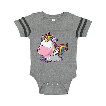 

Inktastic Cute Flying Unicorn Gift Baby Boy or Baby Girl Bodysuit