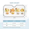 thumbnail image 2 of Kdxio Sunflower Gnomes 5 Print Windshield Sun Shade, Foldable Sun Blocker for Car,Truck,SUV Automotive Interior Sun Protection,Reflective Shade for Front Windshield(Small), 2 of 6