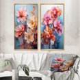 thumbnail image 1 of Designart « Orchidées Rouges en Acrylique Multicolore dans la Représentation II » Ensemble d'Art Mural Encadré d'Orchidées, Ensemble de 2 - Ensemble de Toiles Encadrées Florales Rouges pour Déco de Salon, 1 of 6