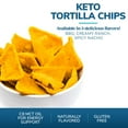 WonderSlim KETO Tortilla Chips DHF10 with MCT Oil, Creamy Ranch, 3g Net