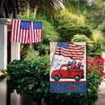 thumbnail image 6 of Welcome 4th of July Red Truck Patriotic Decorative Garden Flag, American USA Memorial Day Stars Stripes Yard Outside Decoration, America Summer Outdoor Small Home Decor Double Sided 12 x 18, 6 of 6