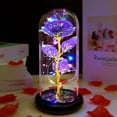 thumbnail image 2 of Rosa artificial favorita Galaxy Crystal Light Up Púrpura, 2 of 7
