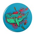 thumbnail image 1 of Shark Shipwreck With Debris Harpoon and Anchor Pinback Button Pin, 1 of 4