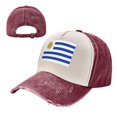 thumbnail image 7 of Men Women Uruguay Flag Baseball Cap Golf Dad Hat Adjustable Low Profile Cotton Hat, 7 of 7
