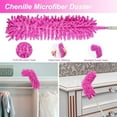 thumbnail image 5 of 7PCS Microfiber Duster with Detachable Extension Pole(Stainless Steel) 30-100" Duster Cleaning Kit for Cleaning Fan Cobweb, Fan Webs, Blinds (Pink), 5 of 5