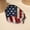 #0285 Dark Gray, variant on Independence Day 250th Anniversary Working Cap with Sweatband, Adjustable Patriotic Scrub Hat for Professionals, Dust-Proof Unisex Head Cover July 4th #0285 Red