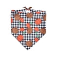 thumbnail image 7 of Aoznliie Dog Bandana, Thanksgiving Pumpkin Scarf for Cats Dogs, 25x18 inch Adjustable Pet Costume for Holiday Feast, Black, 7 of 7