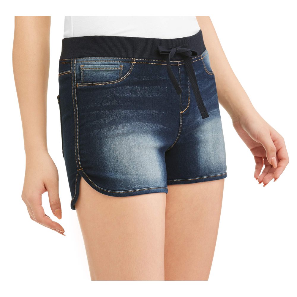 No Boundaries No Boundaries Juniors' ribbed waist dorm shorts (up to