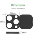 thumbnail image 2 of Camera Sticker Accessories Plastic Protective Privacy Protector Back Camera Lens WebCam Cover BLACK 14PRO/14PROMAX, 2 of 8