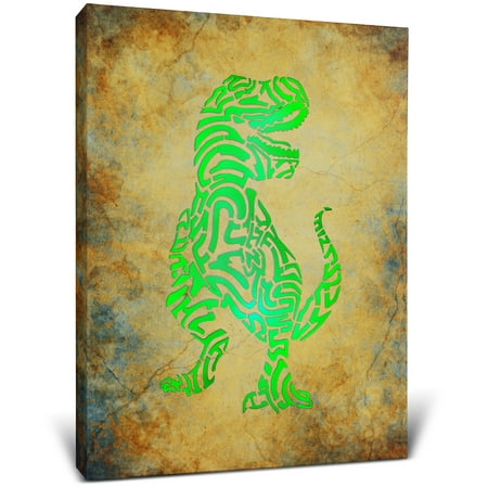

CoTa Global T-Rex Dinosaur Light Up LED Wall Art - Fun Changing Color LED Light Up Picture Art for Bedroom Modern Wall Hang Living Room Art House Decor Art Design Wall Art Nightlight - 16x12 Inch