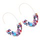 thumbnail image 3 of Sonducket 1 par de aretes en forma de U con estampado de leopardo geométrico universal colgantes para la oreja suministros elegantes para fiestas para Ropa, zapatos y accesorios Miscelánea Naranja Sonducket AP010170-03, 3 of 6
