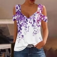 thumbnail image 2 of Black Blouses for Women Funeral Womens T Shirts Casual Graphic Short Sleeve Button Up Shirts for Women Pattern, 2 of 5