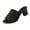 Black, variant on Women's Slippers Chunky Heel Open Toe Slip-On Slides Slippers Women's Fashionable Casual Daily Outdoor Beach Shoes Footwear Black 40
