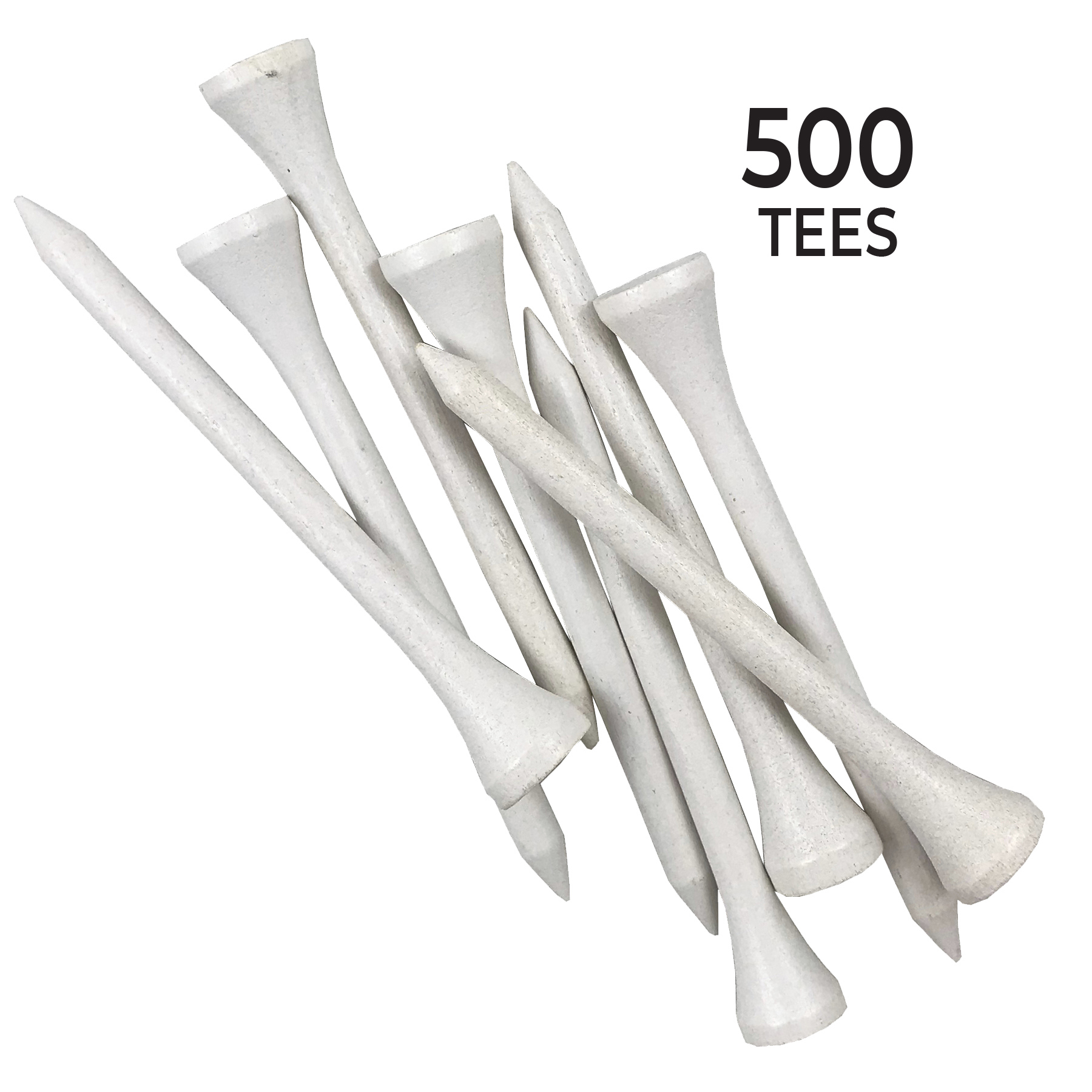 Pride Wood Golf Tee, 2-3/4 inch, White, 500 Count - image 3 of 8