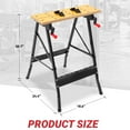 thumbnail image 6 of Workbench,ENJOYWOOD Portable Small Workbench with Clamps,Imprinted Ruler and Protractor Scale,Folding Work Table for Woodworking Projects, 6 of 6
