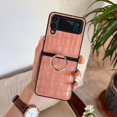 thumbnail image 1 of Luxury Crocodile Pattern Leather Phone Case Compatible Samsung Galaxy Z Flip 4 With Ring Stand, 1 of 1