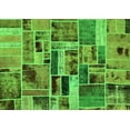 thumbnail image 1 of Ahgly Company Indoor Rectangle Patchwork Green Transitional Area Rugs, 8' x 10', 1 of 4