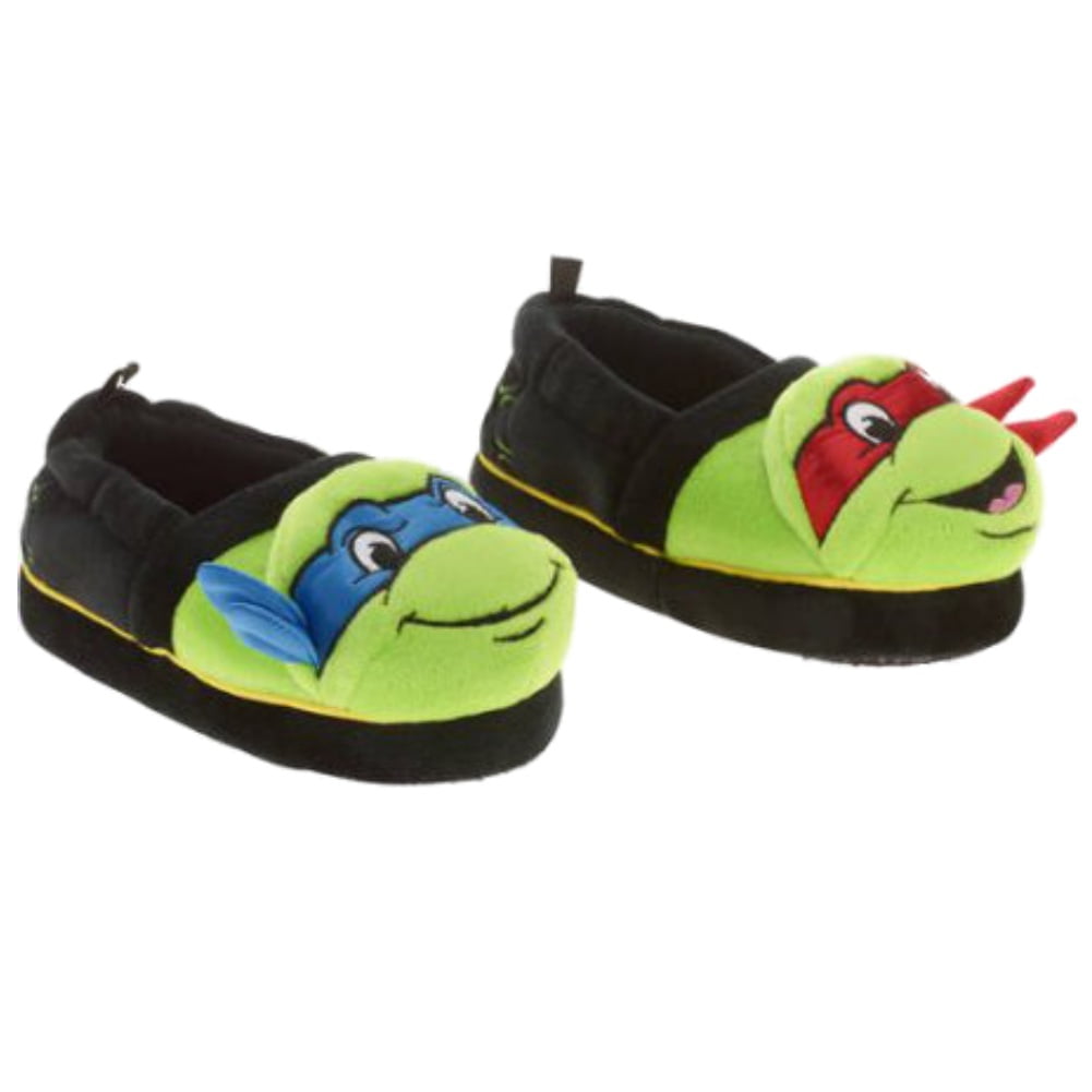 Details about   Nickelodeon Teenage Mutant Ninja Turtles Themed Boys Green Textile Slippers 