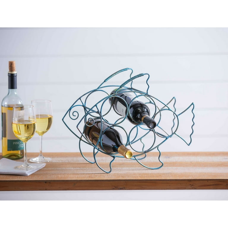 Metal Fish Wine Holder