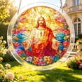 thumbnail image 5 of Jesus Christ Stained Glass Puzzle Suncatcher, 83-Piece DIY Acrylic Religious Sun Catcher, Christian Window Hanging Decor Gift, 5 of 6