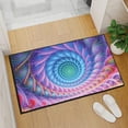thumbnail image 4 of Alfombras de de 3D Almohadilla de puerta Decoración Puerta de Alfombra de piso Área antideslizante Remolino , B 40x60cm BLESIY Alfombra rectangular, 4 of 8