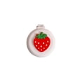 thumbnail image 3 of Mini Brosse à Cheveux Brosse à Cheveux Ronde de Poche avec Miroir pour Enfants Filles Femmes Fraise, 3 of 8