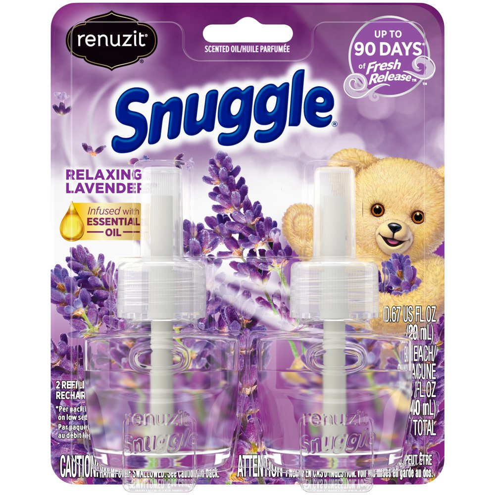 Renuzit Snuggle Scented Oil Refill for Plug In Air Fresheners, Relaxing