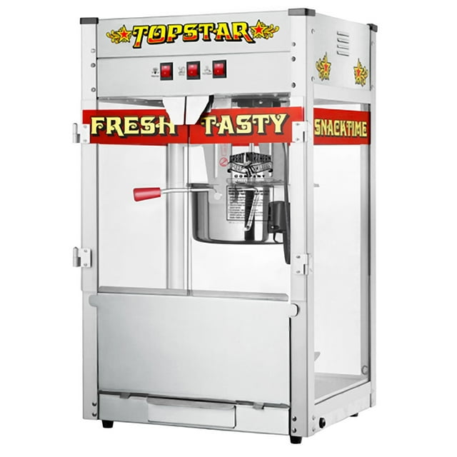 6208 Great Northern TopStar Commercial Quality Bar Style Popcorn Popper Machine, 12oz Red