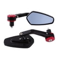 thumbnail image 2 of Motorcycle Rear View Mirrors,Side Rearview Mirror,Universal Aluminum Motorcycle 7/8" Handle Bar End Back Rearview Side Mirrors, 2 of 7