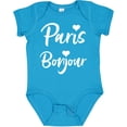 thumbnail image 3 of Inktastic Paris Bonjour with Hearts in White Text Boys or Girls Baby Bodysuit, 3 of 5