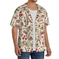 thumbnail image 4 of KLL Paris Vintage Print Men's Shirt Short Sleeve Button Down Summer Cuba Beach Shirts- 4X-Large, 4 of 7
