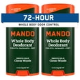 thumbnail image 1 of Desodorante Mando Whole Body para hombre, 72 horas, antiolor, 150 ml, 2 unidades, 1 of 9