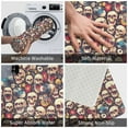 thumbnail image 3 of Sikiie rock record music Skull Print Flannel Anti-slip Floor Mat 16x24in, Thickened Dustproof Entrance Door Mat Floor Mat for Kitchen, Bathroom, Laundry Room, 3 of 7