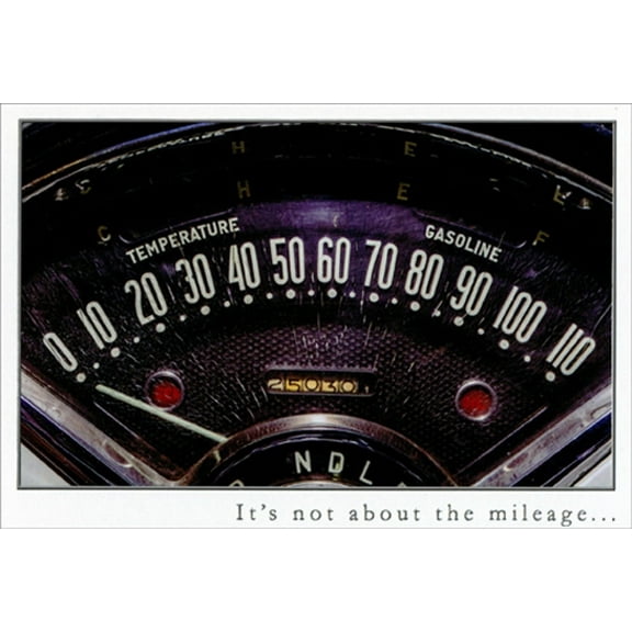 Pictura Speedometer Not About Mileage Snapshot Masculine Birthday Card for Him / Man
