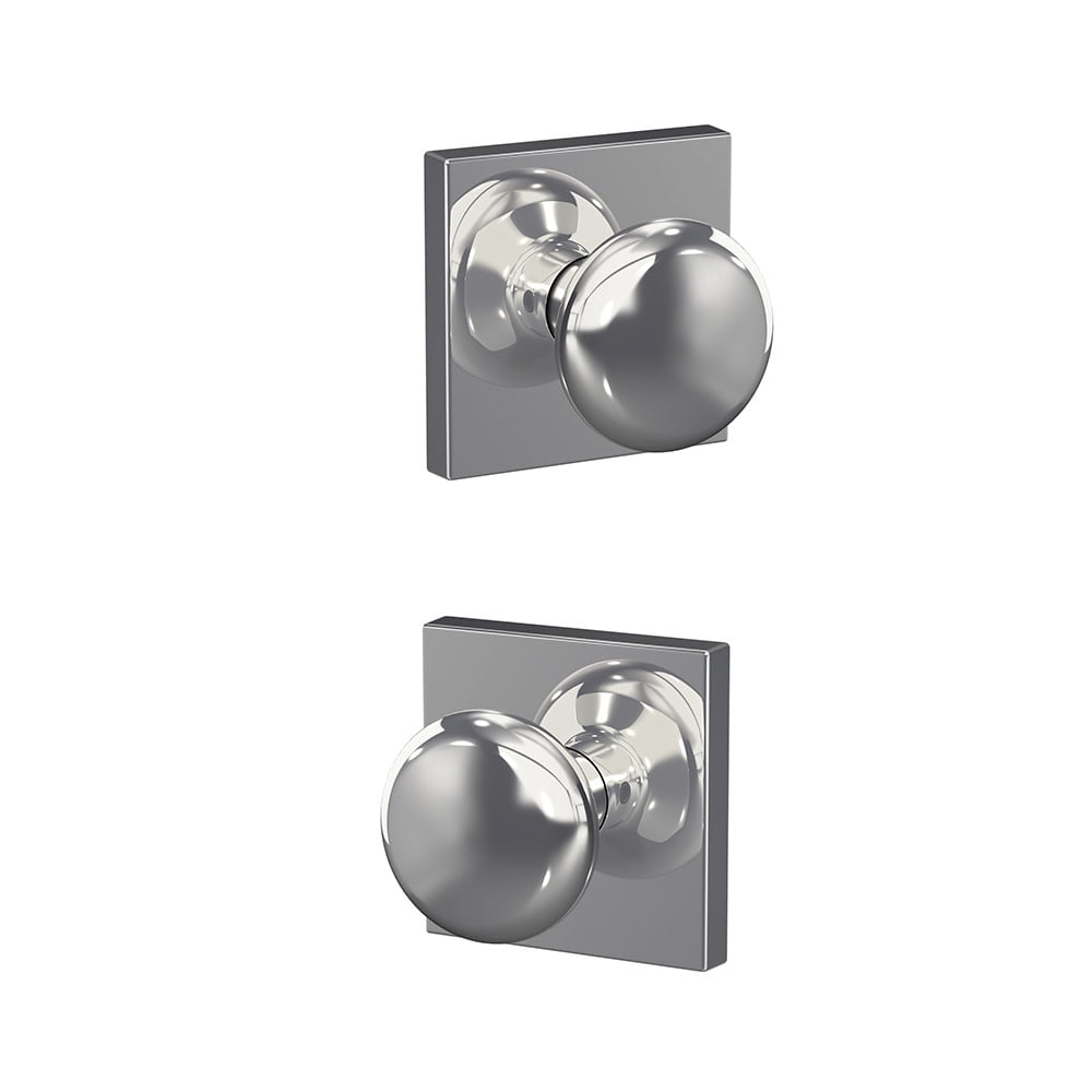 Schlage FC21PLY626COL Custom Plymouth Passage & Privacy Door Knob Set - Chrome