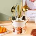 thumbnail image 4 of Becaristey Portable Home Kitchen Organizer Durable Iron With 4 Compartments There Is Drainage Hole At Bottom Style 6, 4 of 6