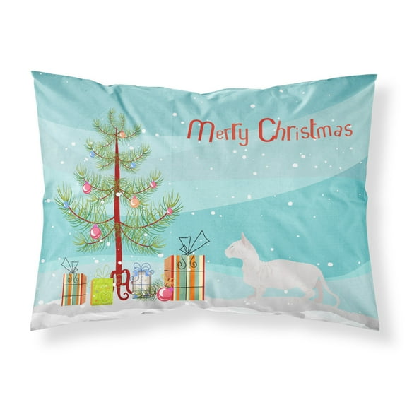 Bambino 2 Cat Merry Christmas Fabric Standard Pillowcase